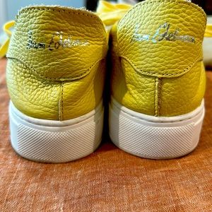 Sam Edelman poppy yellow leather sneaker
